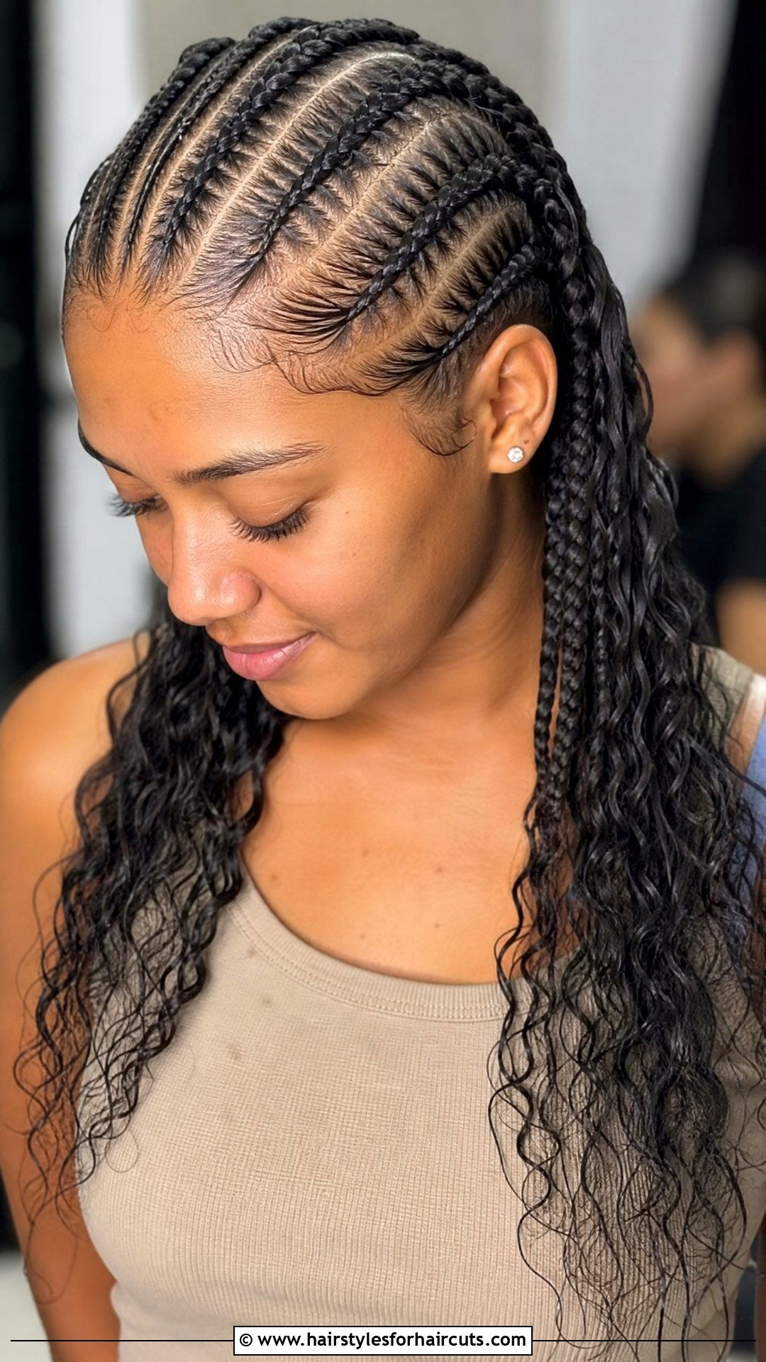 Cornrows With Wet And Wavy Ends - 25 wet and wavy braiding hairstyles - 25 wet and wavy braiding hairstyles
