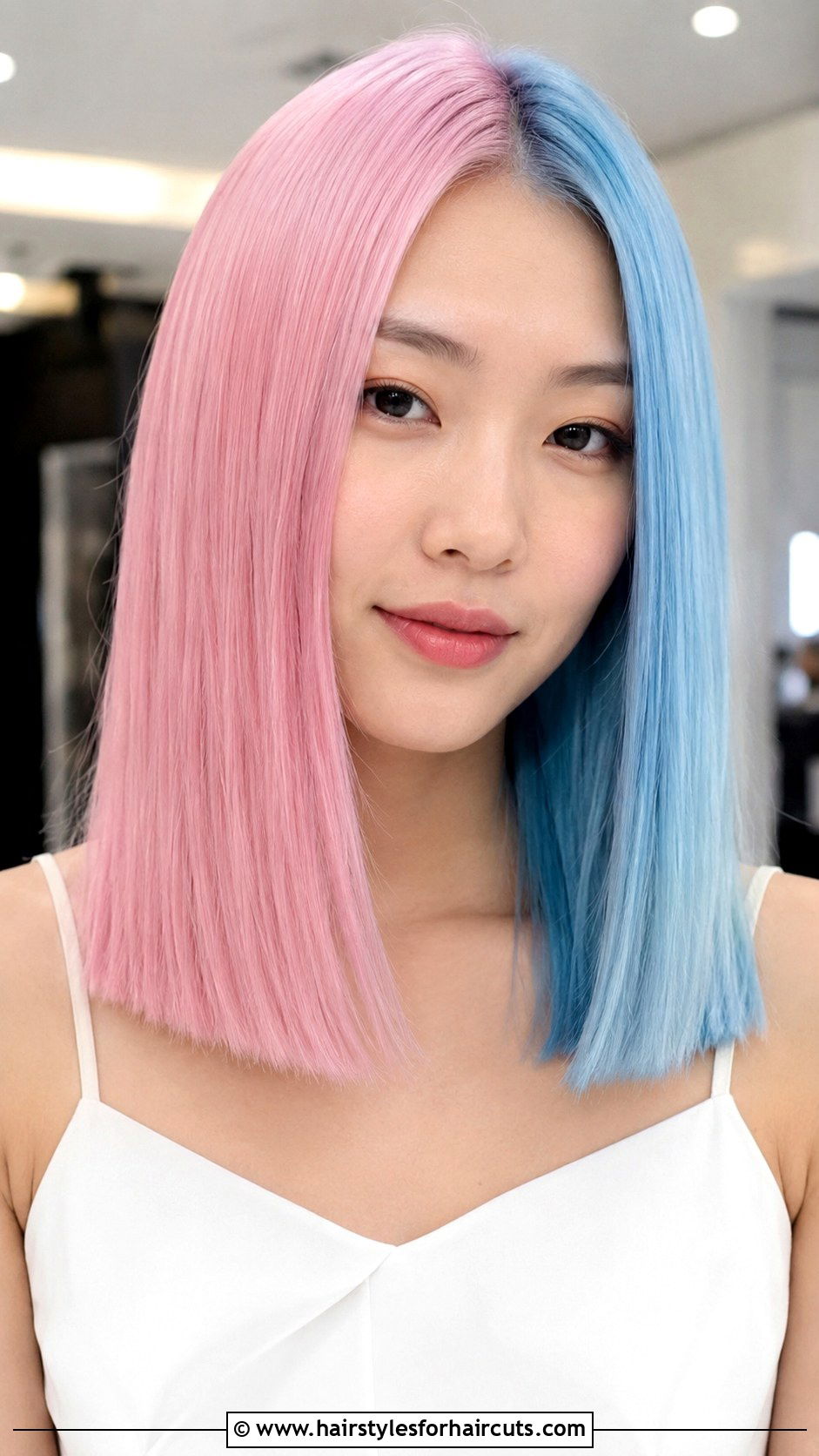 Cotton Candy Blunt Cut - 25 cotton candy hairstyles - 25 cotton candy hairstyles