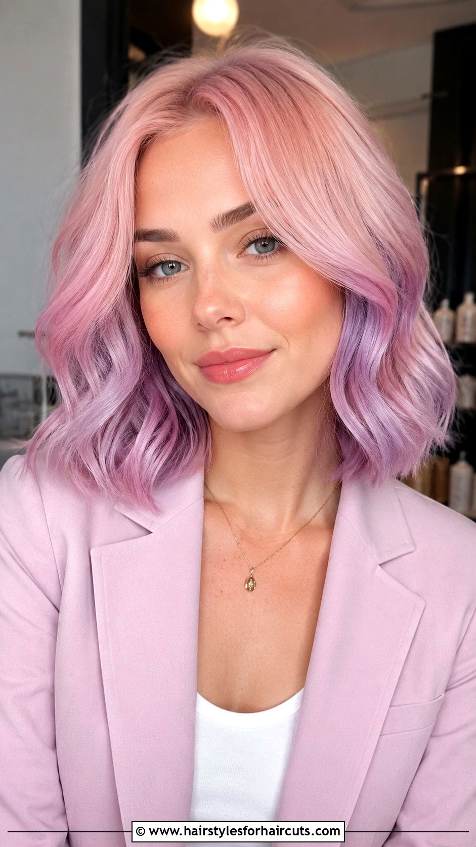 Cotton Candy Lob Haircut - 25 cotton candy hairstyles - 25 cotton candy hairstyles
