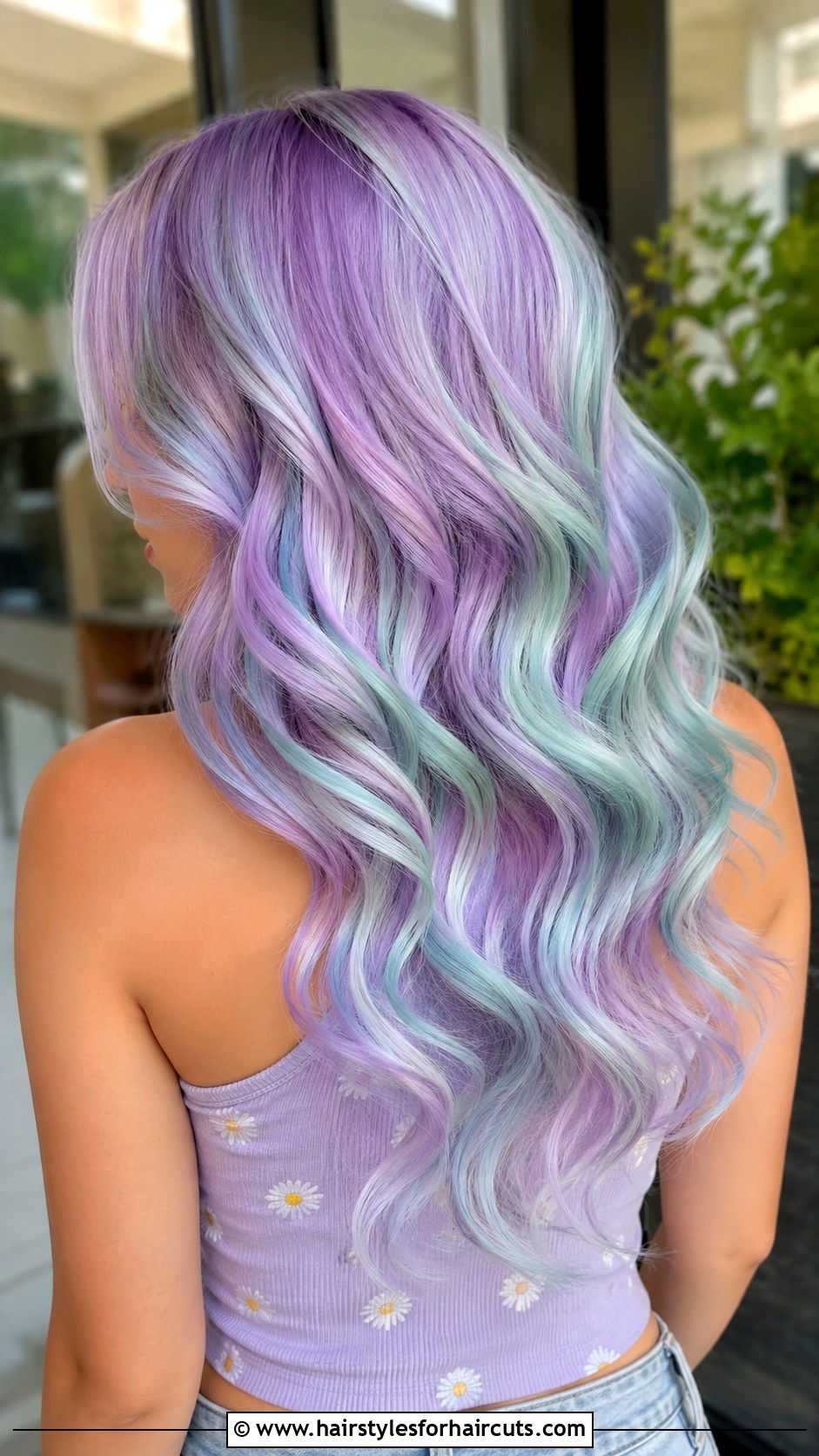 Cotton Candy Long Waves - 25 cotton candy hairstyles - 25 cotton candy hairstyles