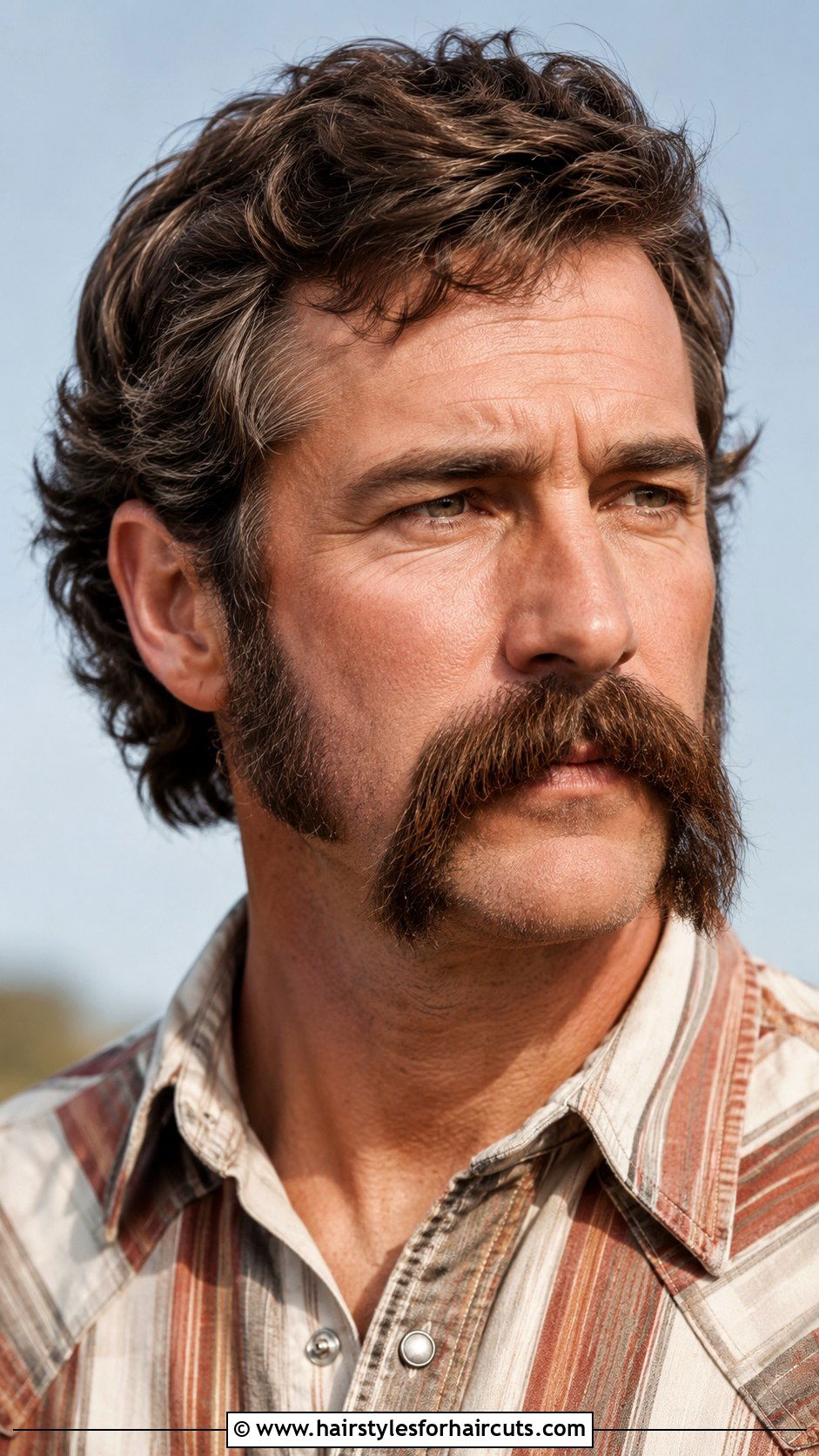 Cowboy Mustache - 25 mustache facial hairstyles - 25 mustache facial hairstyles
