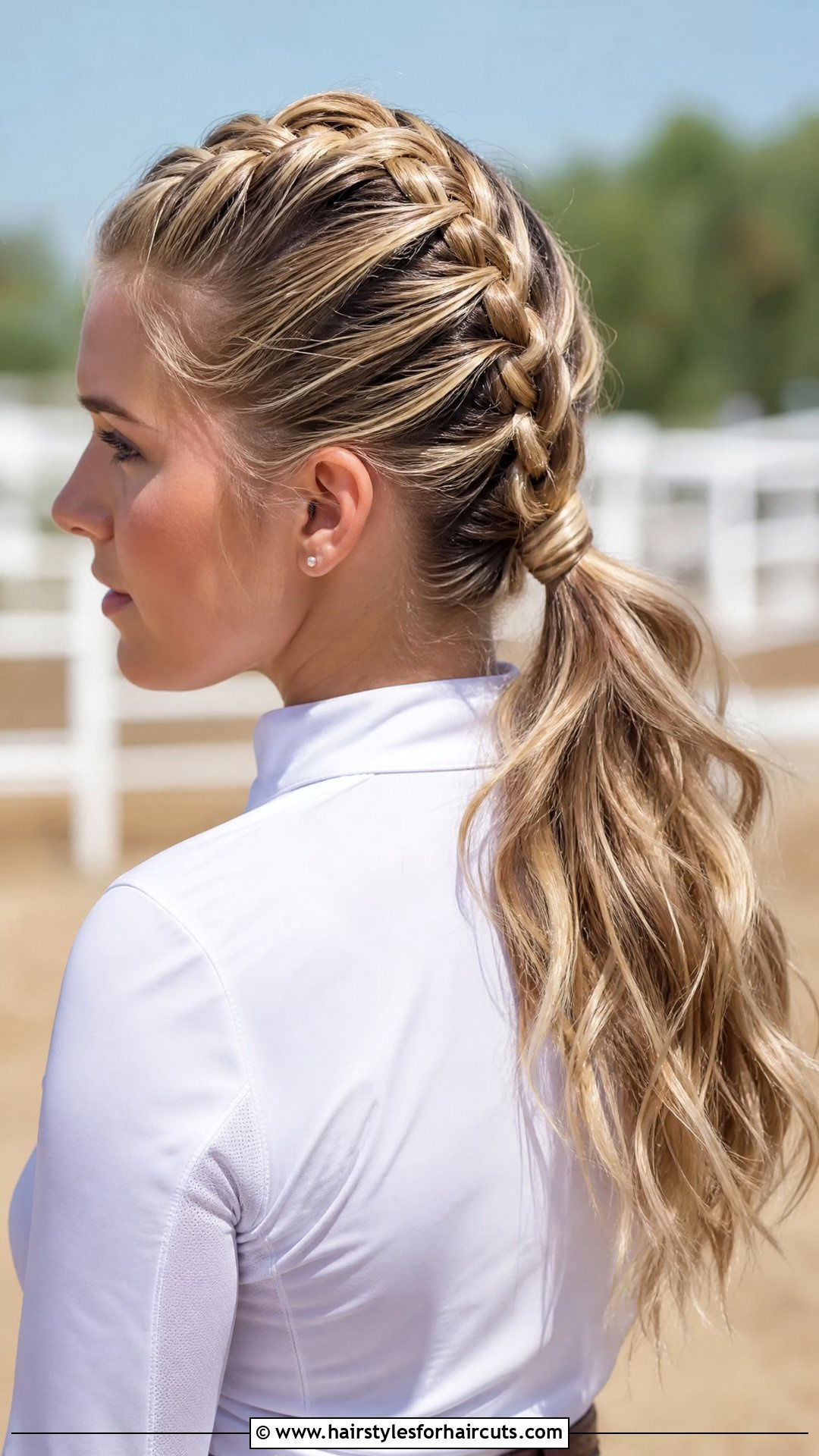 Cowgirl French Braid Ponytail - 25 western hairstyles for long hair - 25 western hairstyles for long hair