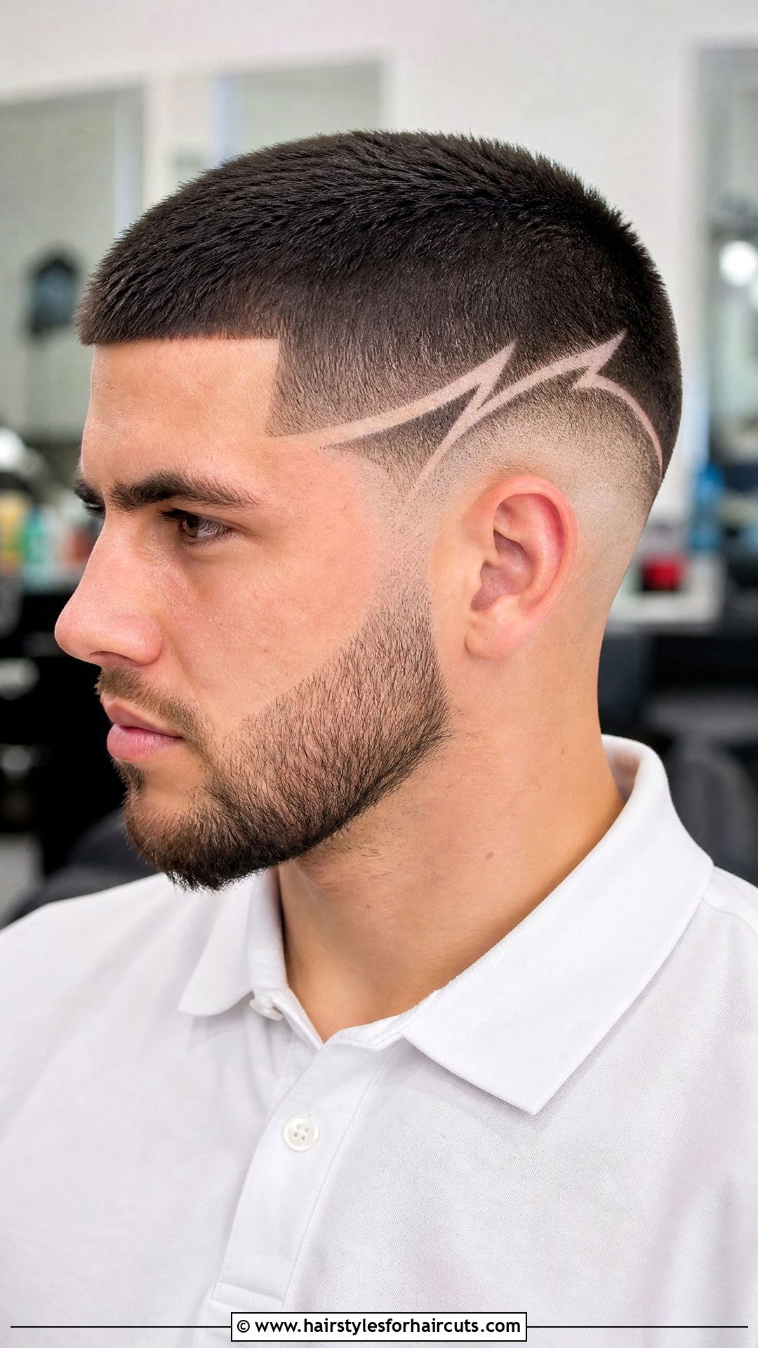 Crew Cut With Design - 25 football haircuts - 25 football haircuts