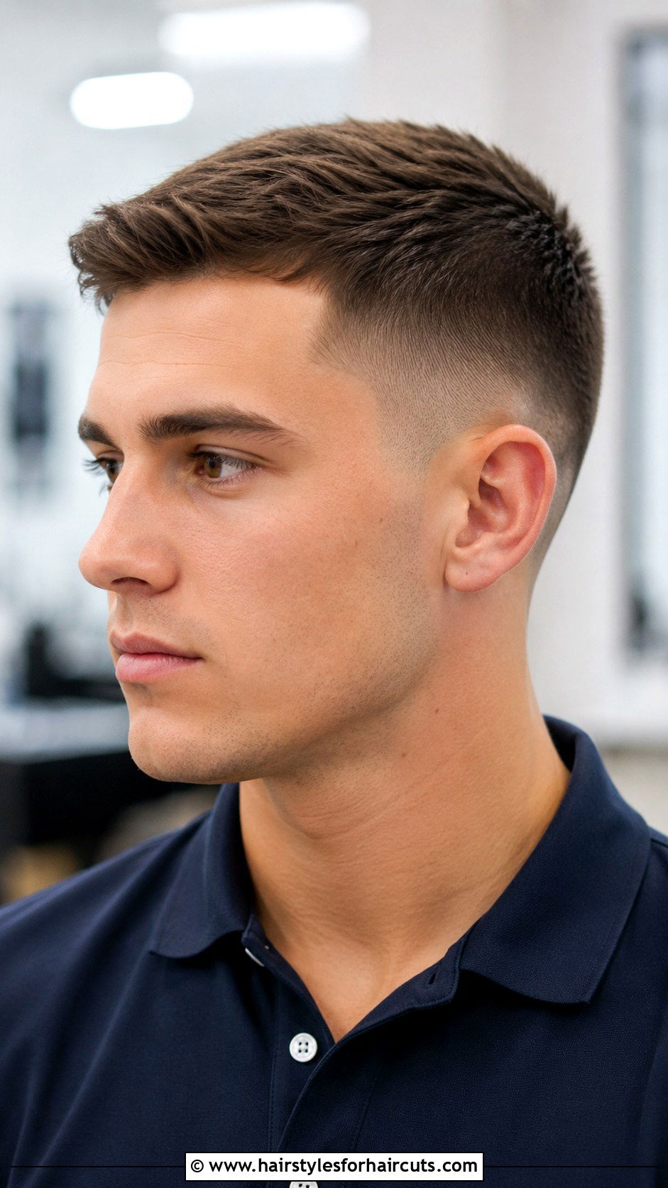 Crew Cut With Taper Fade - 25 short haircuts with fade - 25 short haircuts with fade
