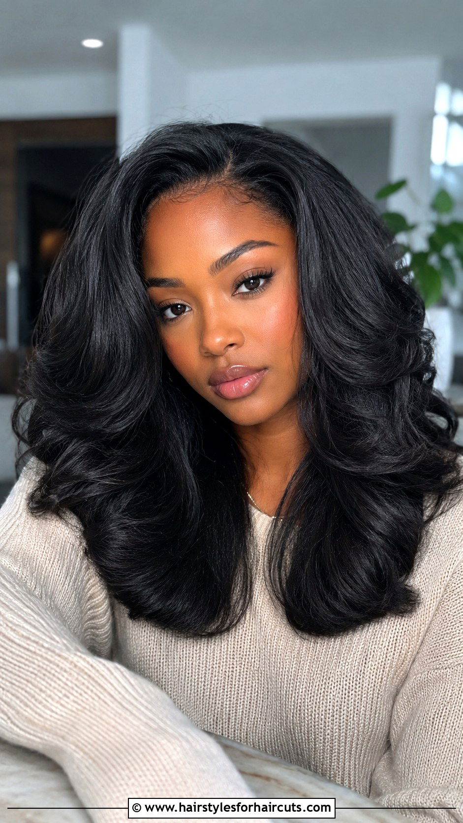 Crimped Blowout - 25 crimped hairstyles for black hair - 25 crimped hairstyles for black hair