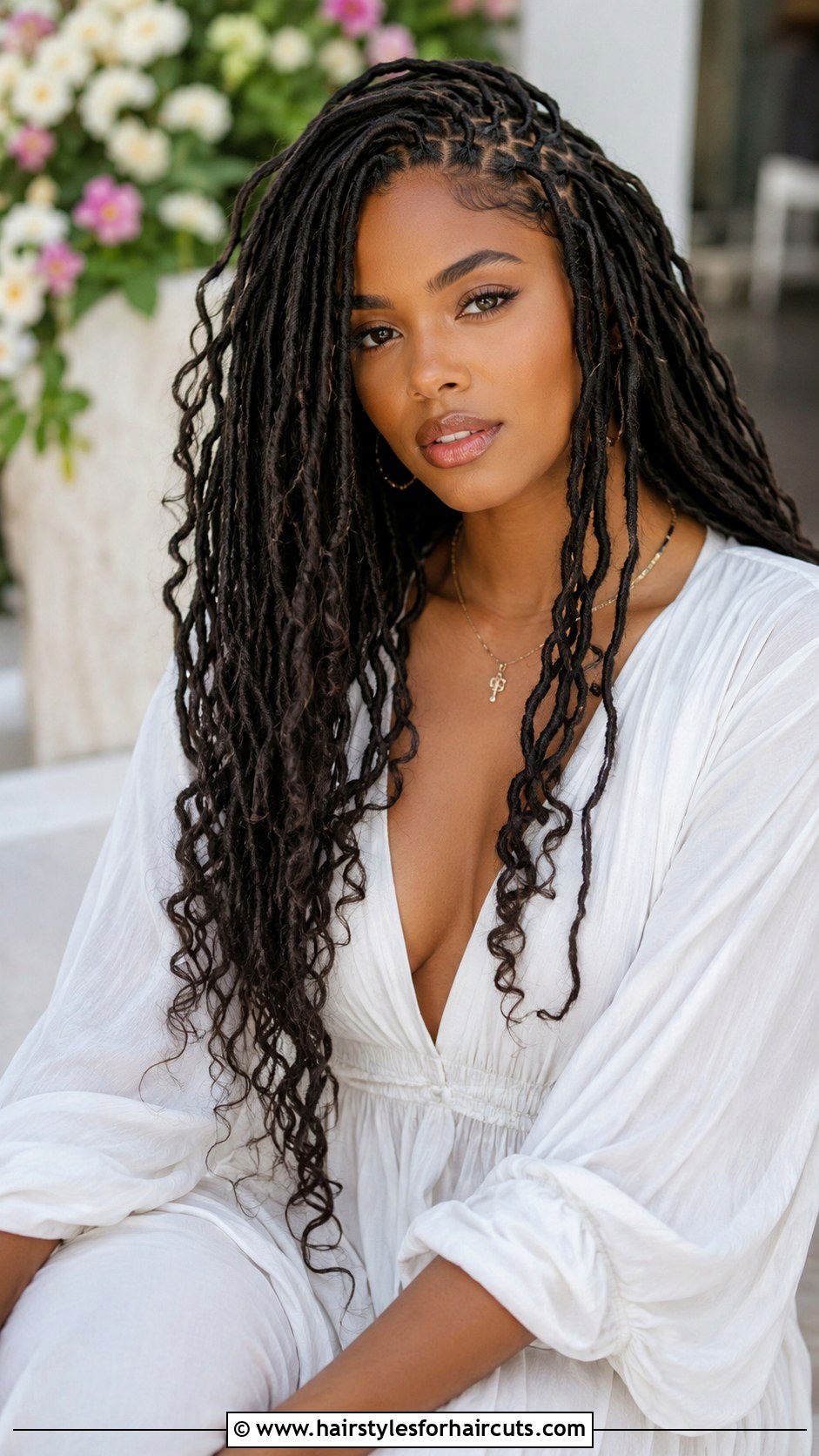 Crimped Goddess Locs - 25 crimped hairstyles for black hair - 25 crimped hairstyles for black hair