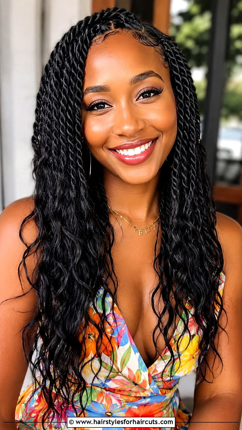 Crimped Senegalese Twists - 25 crimped hairstyles for black hair - 25 crimped hairstyles for black hair