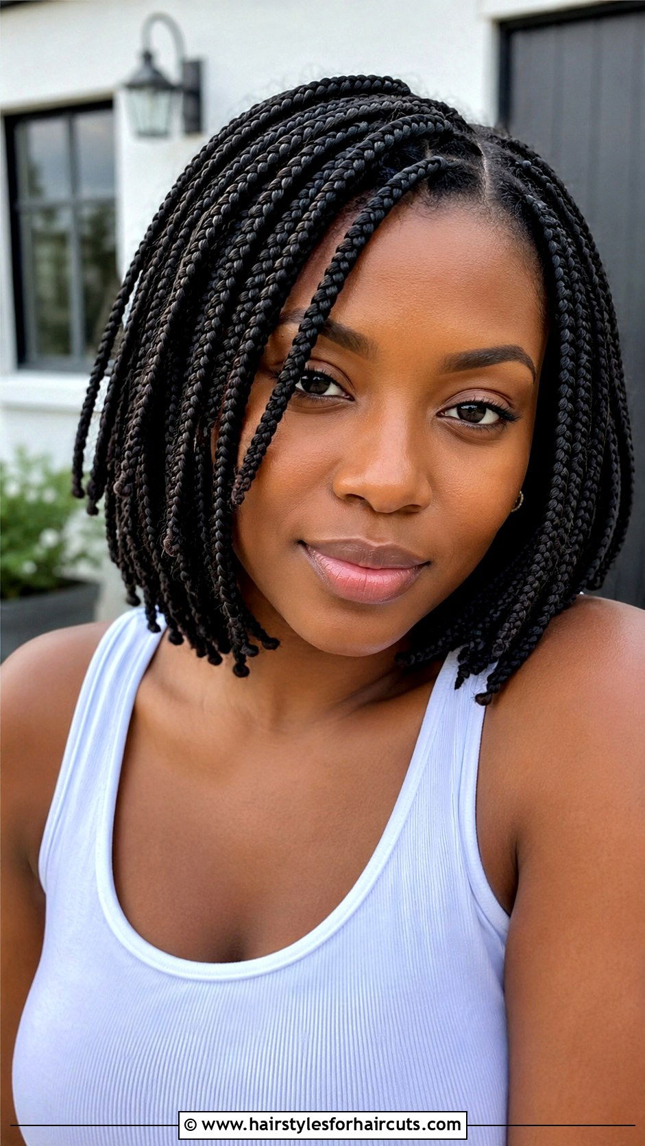 Criss Cross Box Braids - 25 box braid hairstyles - 25 box braid hairstyles