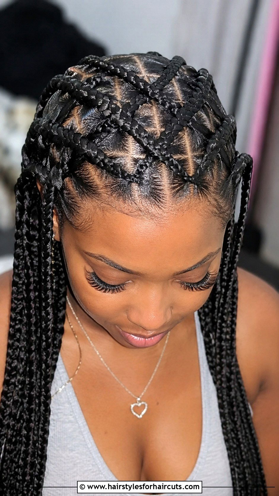 Criss Cross Braids - 25 braided hairstyles natural hair - 25 braided hairstyles natural hair