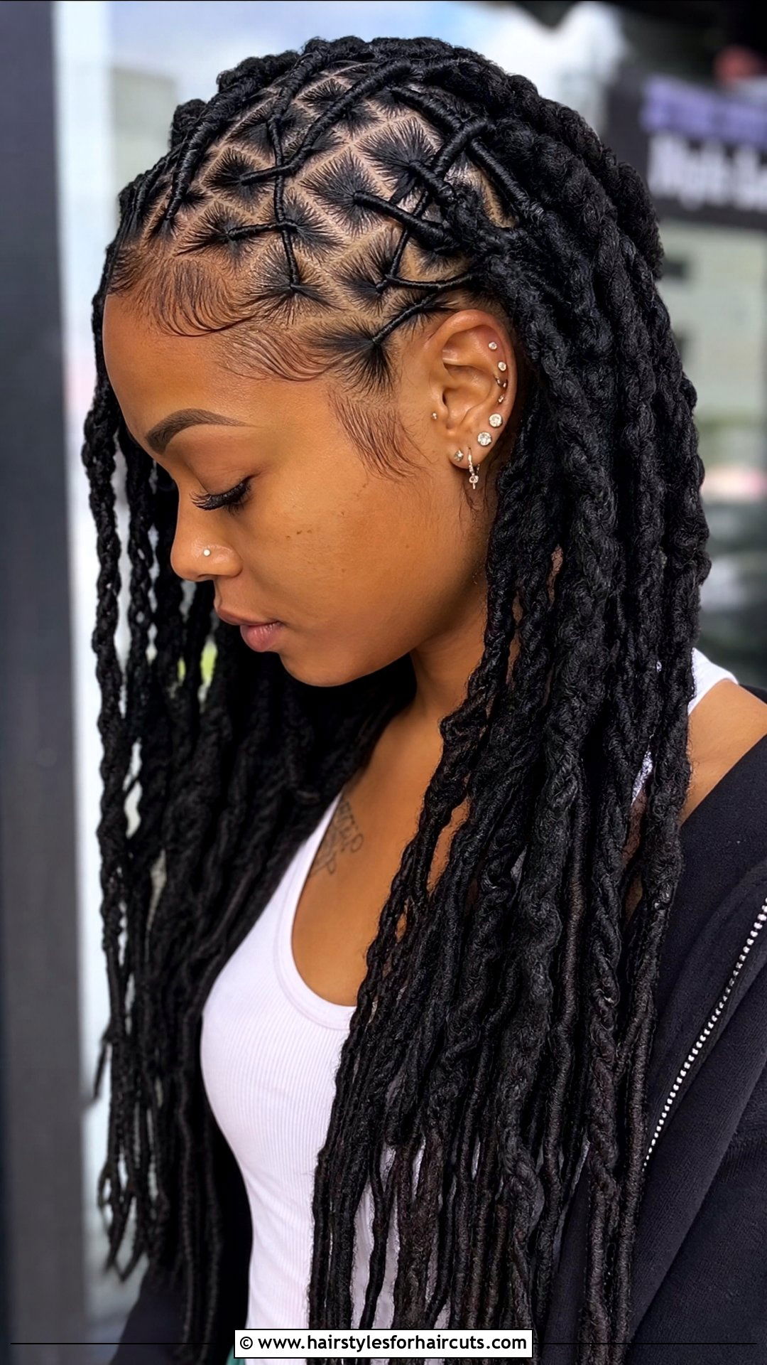 Criss Cross Dreadlocks - 25 dreadlocks hairstyles - 25 dreadlocks hairstyles