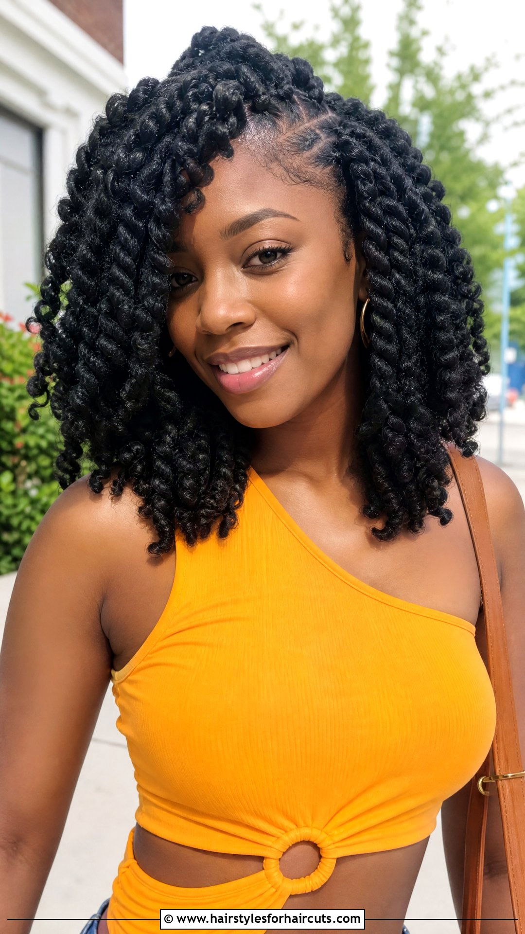 Crochet Bomb Twists - 25 crochet hairstyles with braiding hair - 25 crochet hairstyles with braiding hair