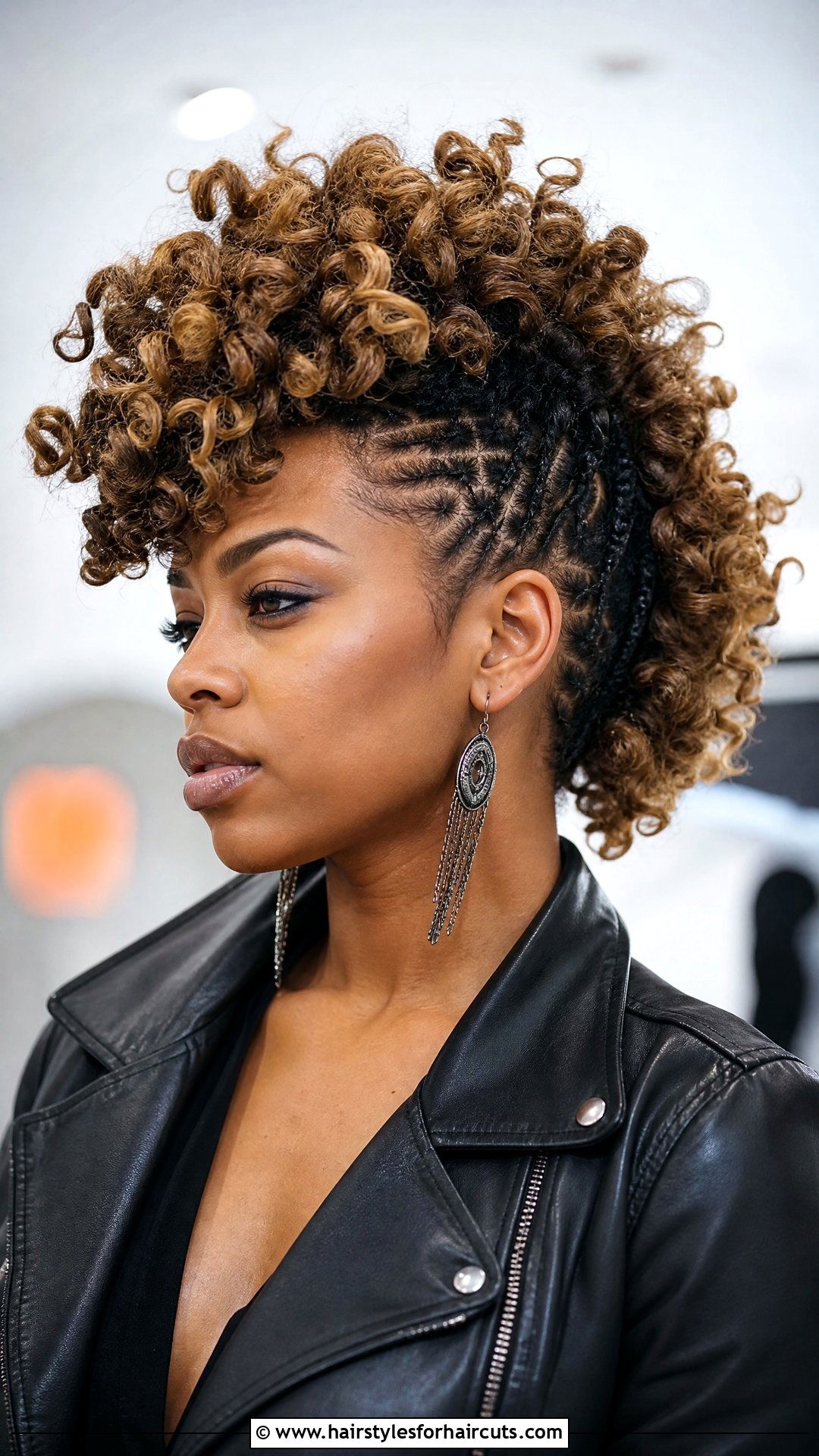 Crochet Curly Mohawk - 25 crochet hairstyles - 25 crochet hairstyles