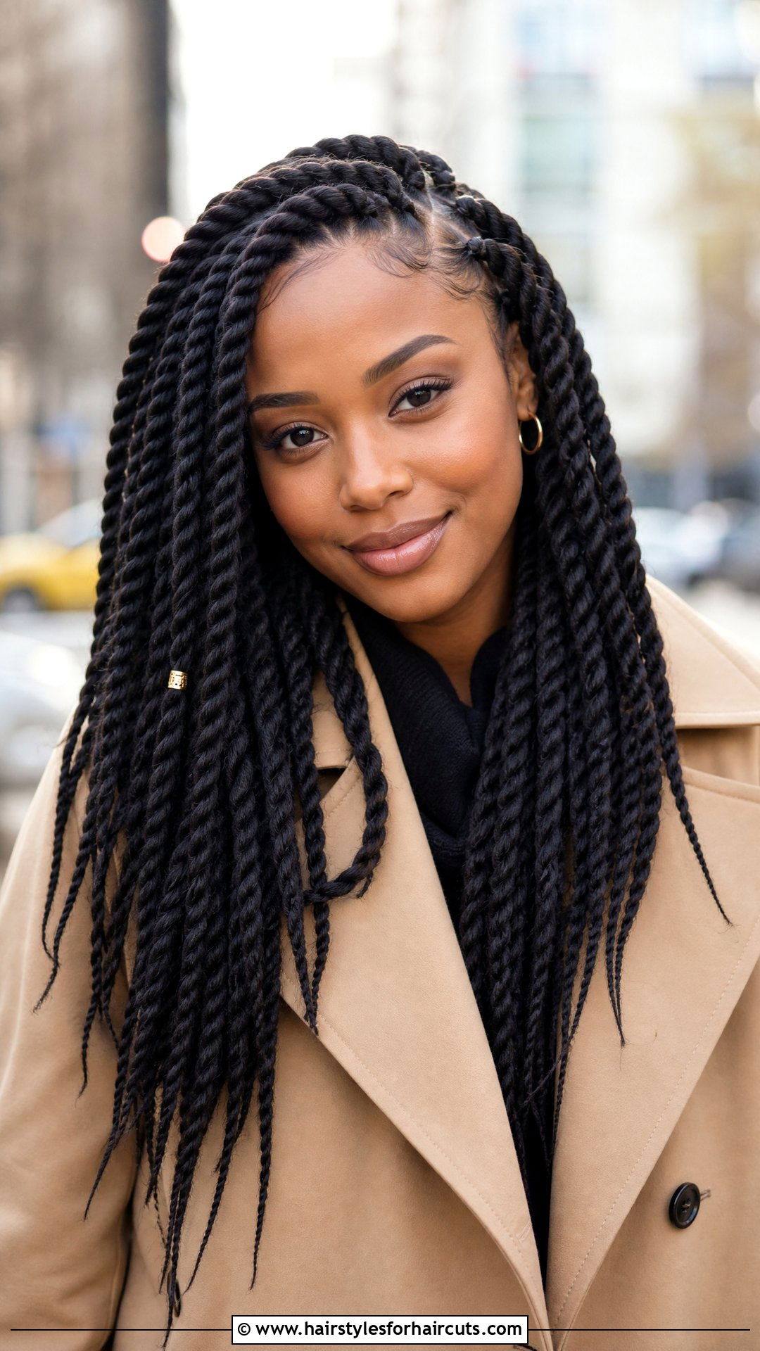 Crochet Senegalese Twists - 25 winter hairstyles for black hair - 25 winter hairstyles for black hair