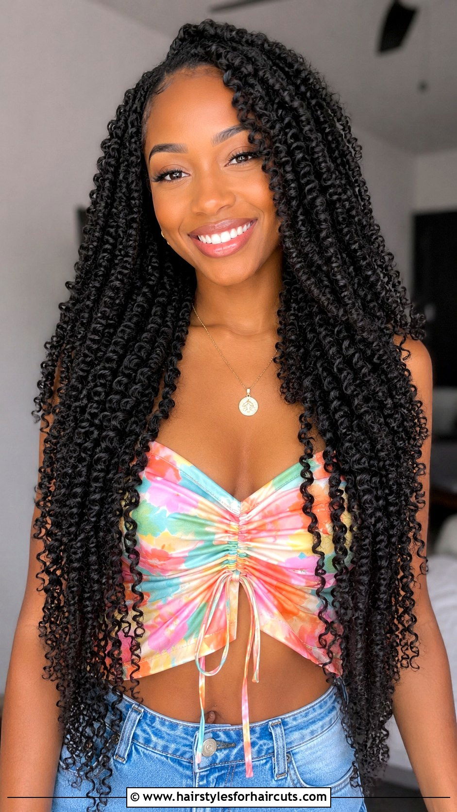 Crochet Spring Twists - 25 crochet hairstyles with braiding hair - 25 crochet hairstyles with braiding hair