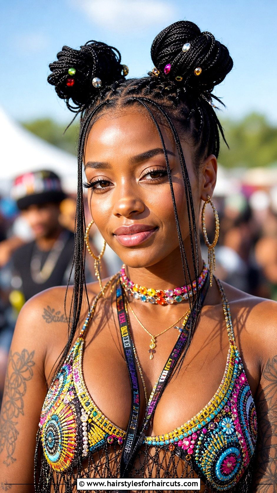 Crochet Straight Hair Space Buns - 25 crochet straight hairstyles - 25 crochet straight hairstyles