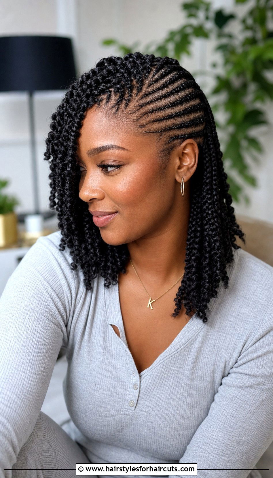 Crochet Twist In Front With Straight Back - 25 twist in front hairstyles for black hair - 25 twist in front hairstyles for black hair