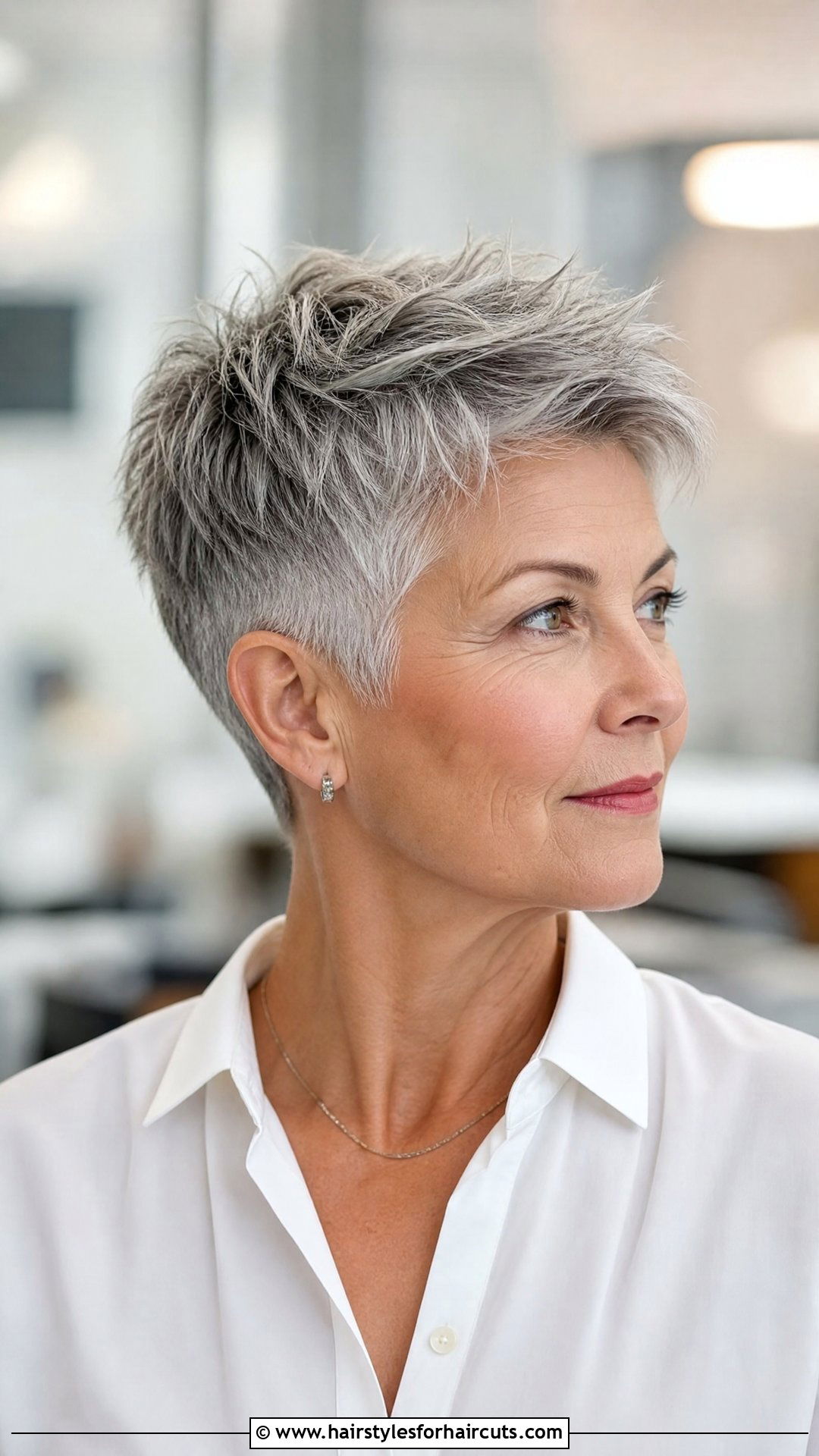 Cropped Cut Grey Hair - 25 haircuts grey hair - 25 haircuts grey hair