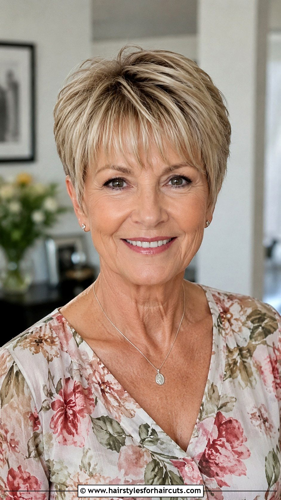 Cropped Cut With Bangs - 25 short hairstyles for women over sixty - 25 short hairstyles for women over sixty