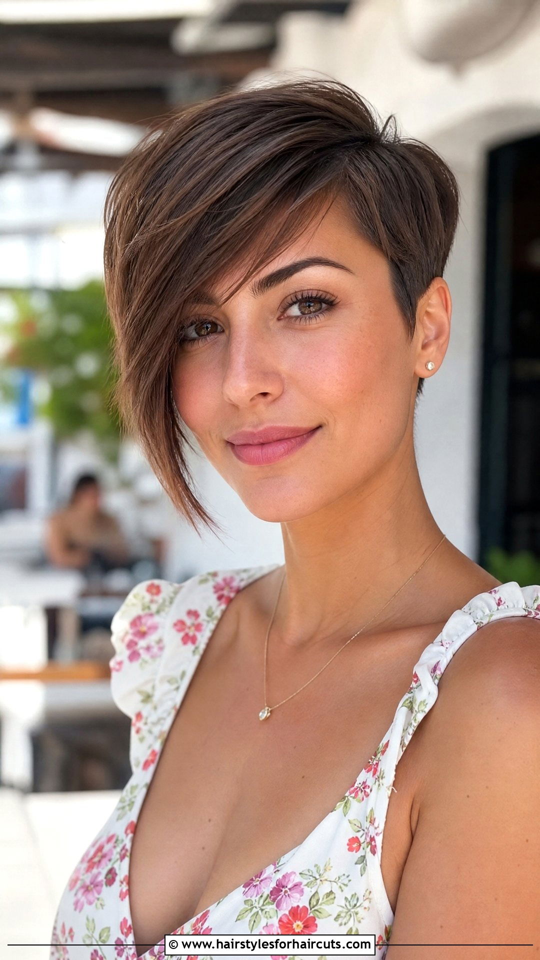 Cropped Cut With Long Bangs - 25 short hairstyles for round faces over 50 - 25 short hairstyles for round faces over 50