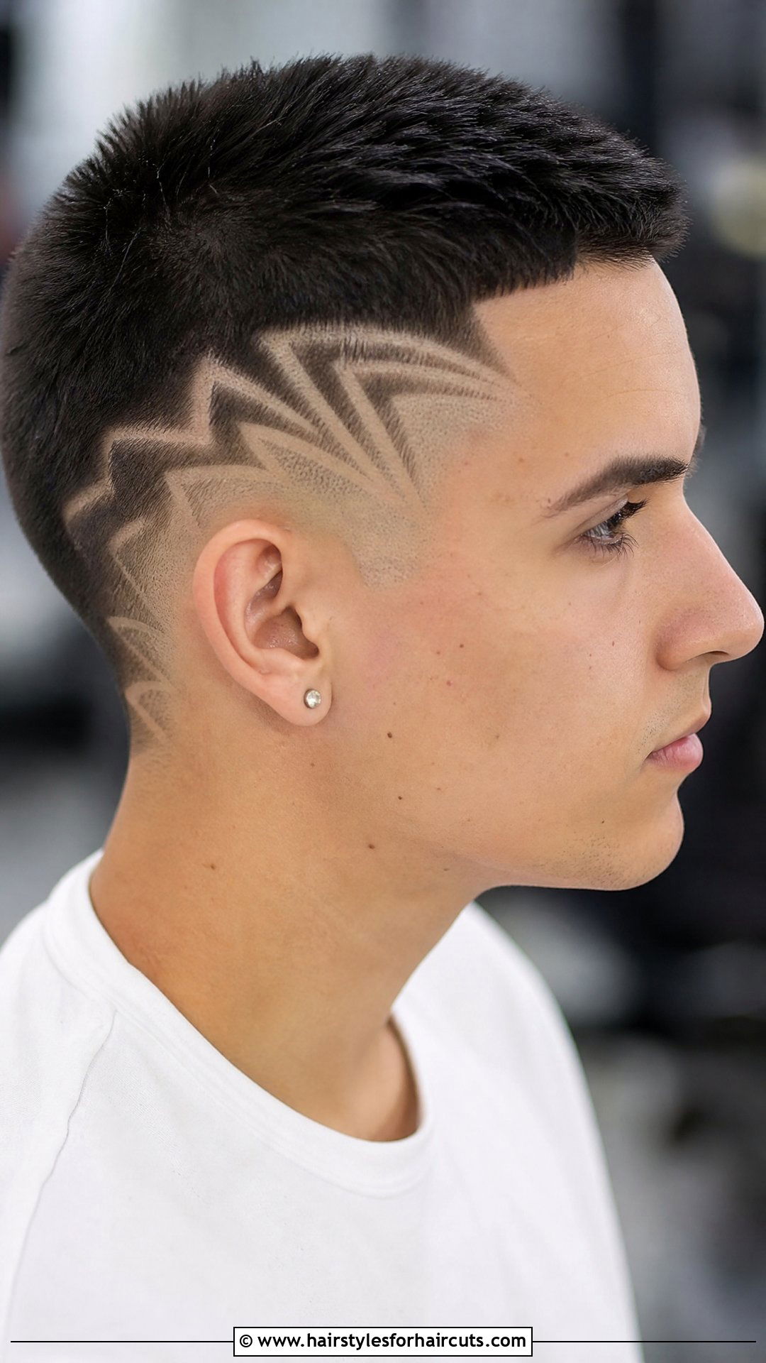 Cropped Punk Haircut With Designs - 25 punk haircuts for women - 25 punk haircuts for women