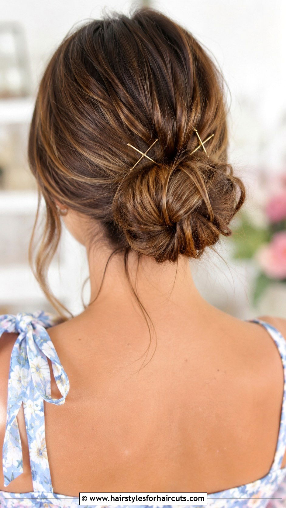Crossed Bobby Pin Updo - 25 bobby pin hairstyles for long hair - 25 bobby pin hairstyles for long hair