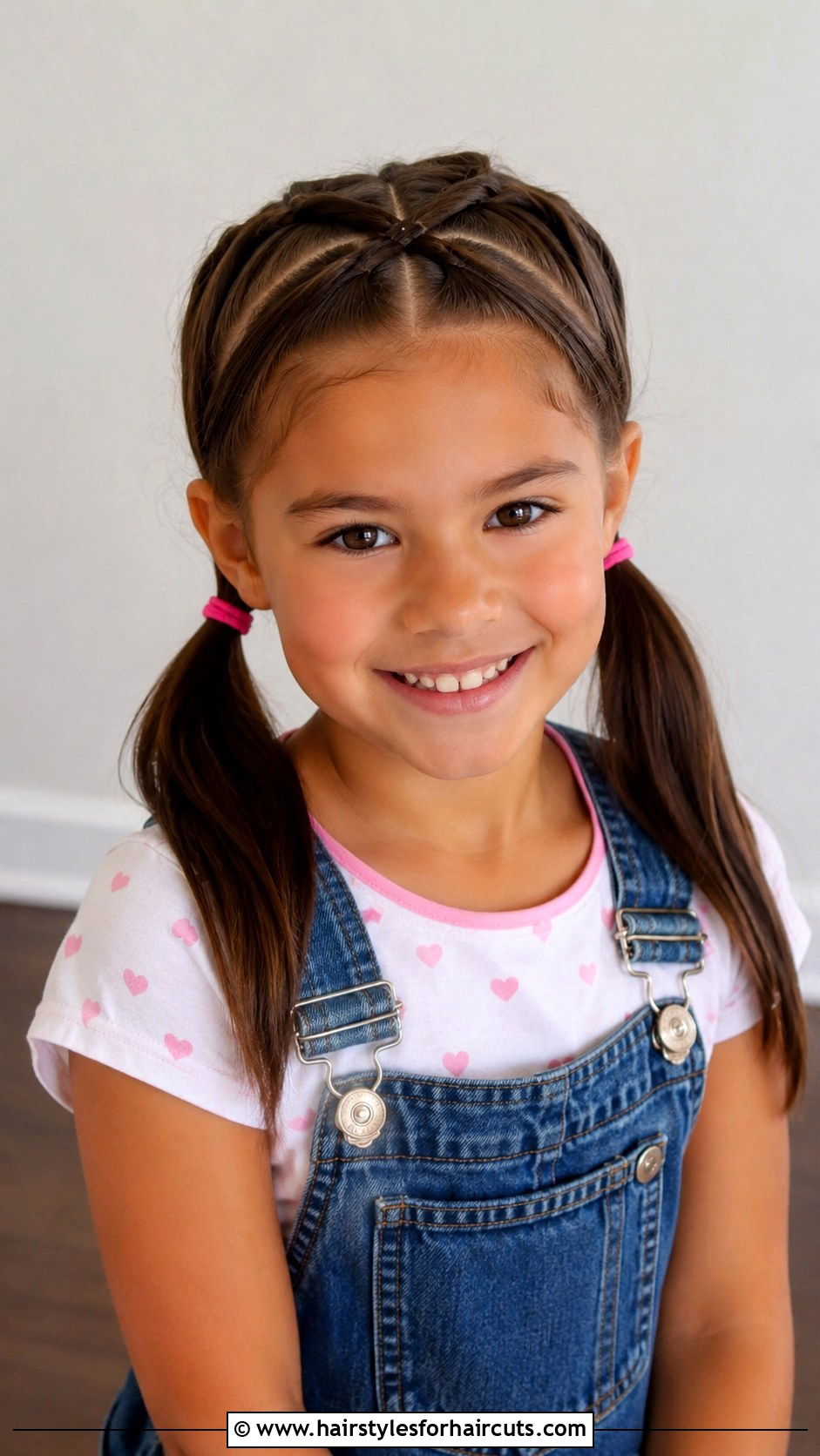 Crossed Half Up Pigtails - 25 4th grade hairstyles - 25 4th grade hairstyles