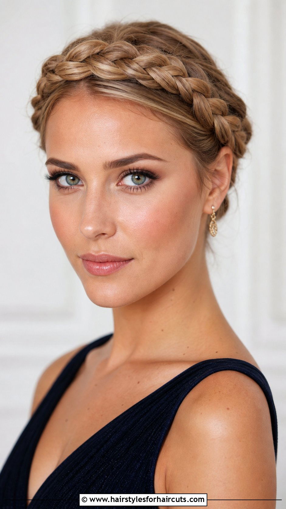 Crown Braid - 25 hairstyles that wont damage hair - 25 hairstyles that won't damage hair