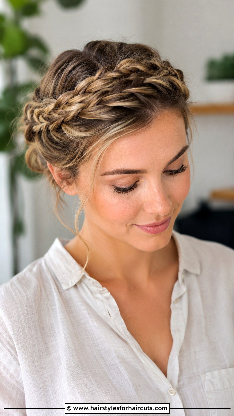 Crown Braid - 25 simple elegant hairstyles for long hair - 25 simple elegant hairstyles for long hair