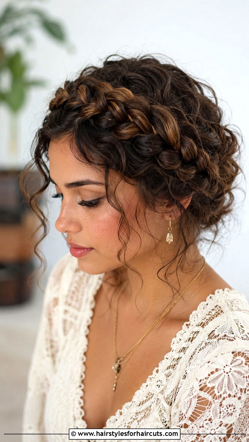 Crown Braid For Curly Hair - 25 cute easy hairstyles for long curly hair - 25 cute easy hairstyles for long curly hair