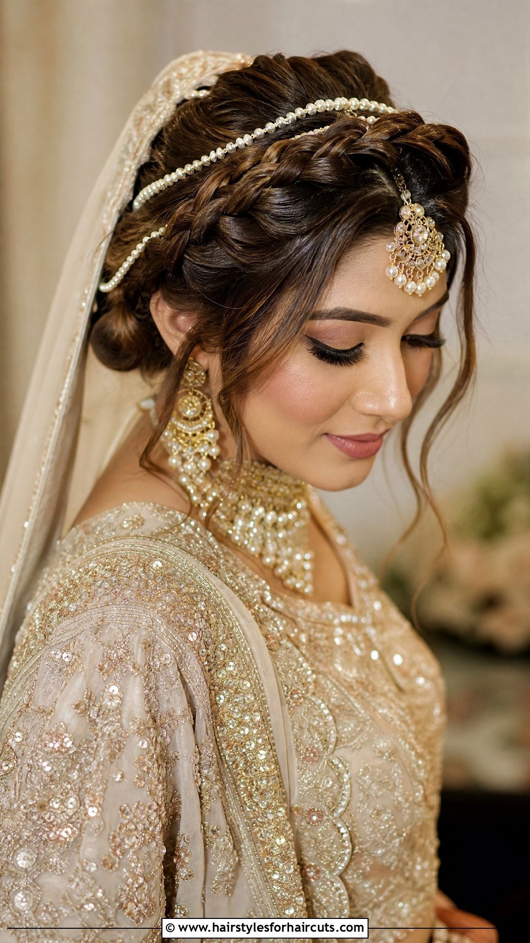 Crown Braid Hairstyle For Lehenga - 25 hairstyles for lehenga - 25 hairstyles for lehenga