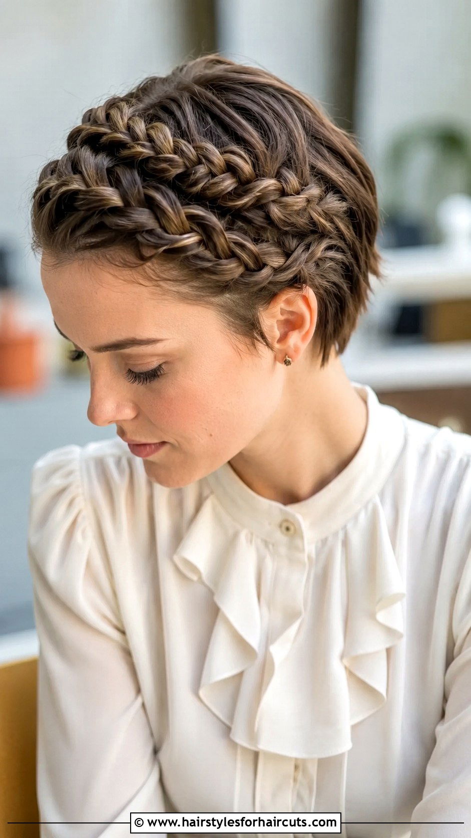 Crown Braid Short Hair - 25 braided hairstyles for short hair - 25 braided hairstyles for short hair
