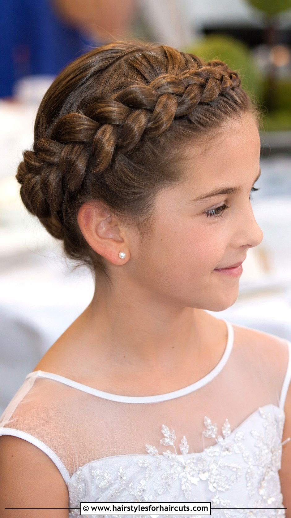 Crown Braid Updo - 25 cute hairstyles for girls - 25 cute hairstyles for girls