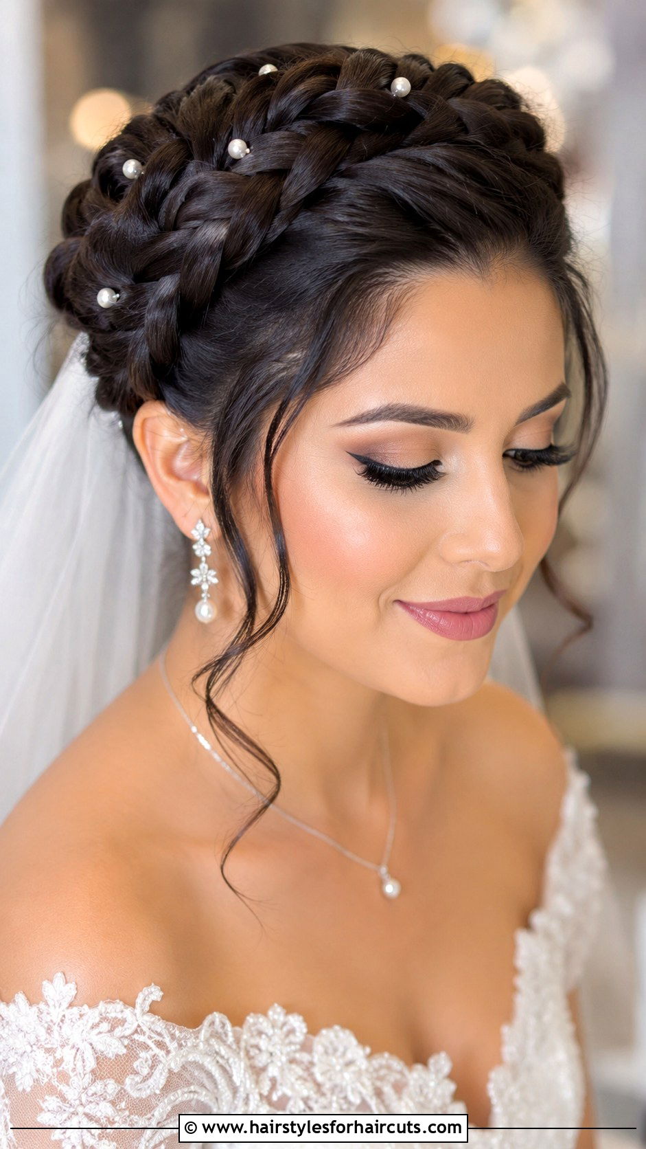 Crown Braid Updo - 25 braided hairstyles for long hair - 25 braided hairstyles for long hair