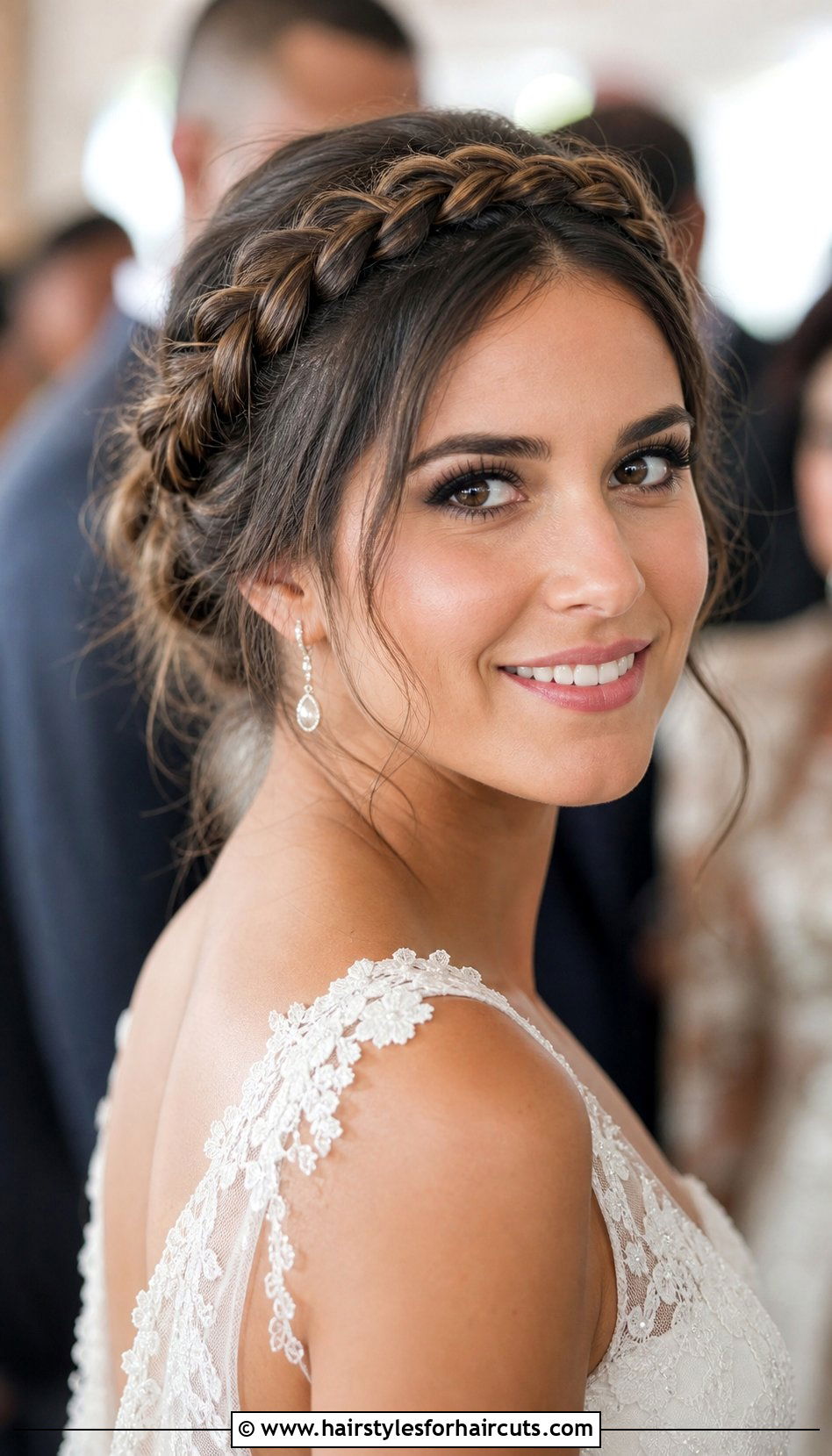 Crown Braid Wedding Hairstyle - 25 wedding hairstyles long - 25 wedding hairstyles long