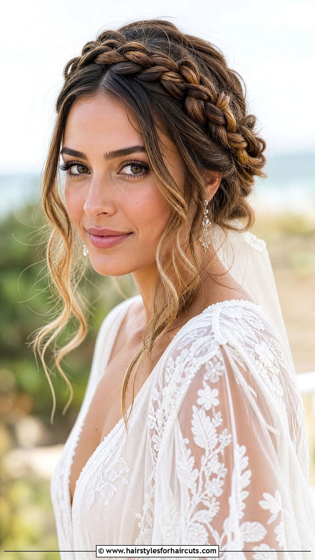 Crown Braid Wedding Hairstyle - 25 wedding hairstyles with braids - 25 wedding hairstyles with braids
