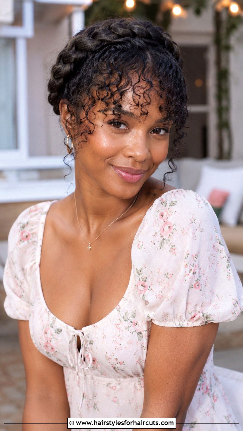 Crown Braid With Bangs - 25 crown braid hairstyles for black hair - 25 crown braid hairstyles for black hair