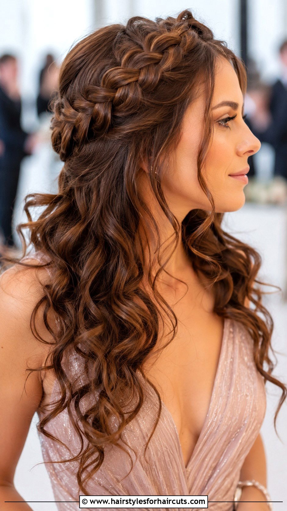Crown Braid With Curls - 25 hair crown hairstyles - 25 hair crown hairstyles