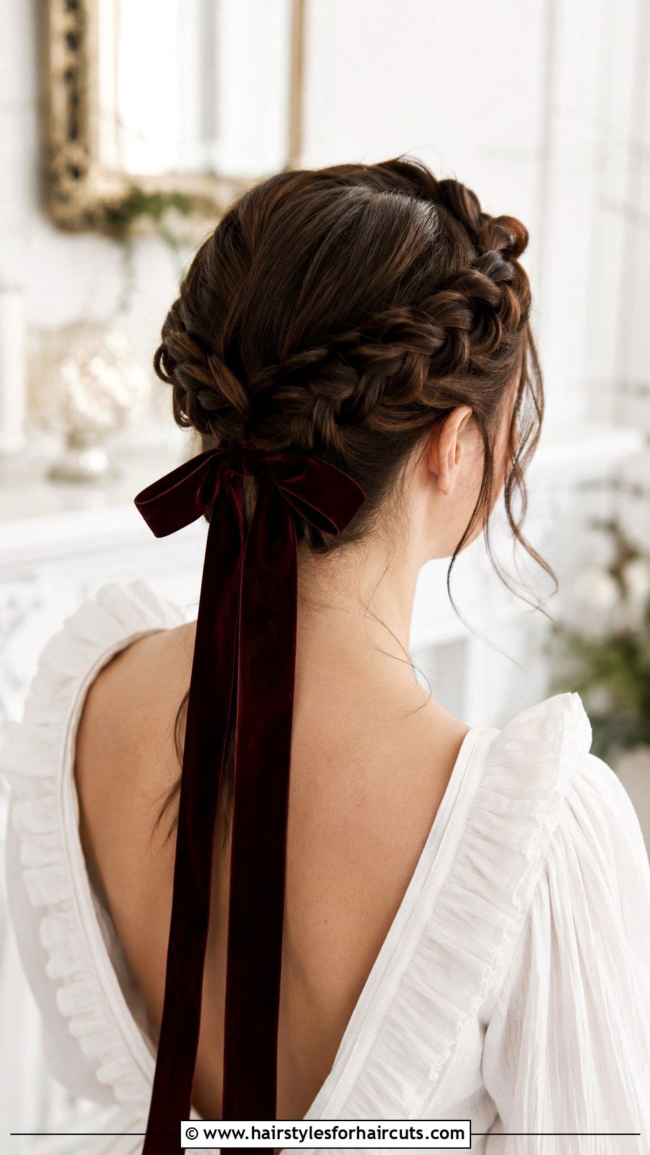 Crown Braid With Hair Bow - 25 hair bow hairstyles - 25 hair bow hairstyles