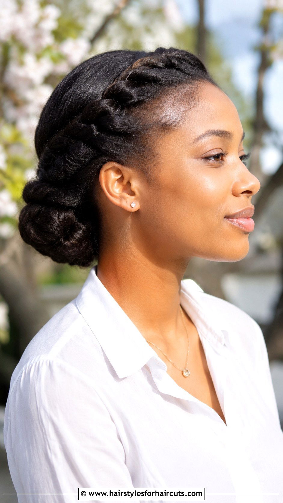 Crown Twist With Low Bun - 25 ballet hairstyles - 25 ballet hairstyles