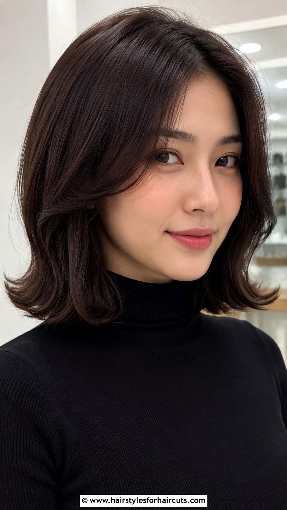 Curled Lob With Flipped Ends - 25 hairstyles with curling iron - 25 hairstyles with curling iron