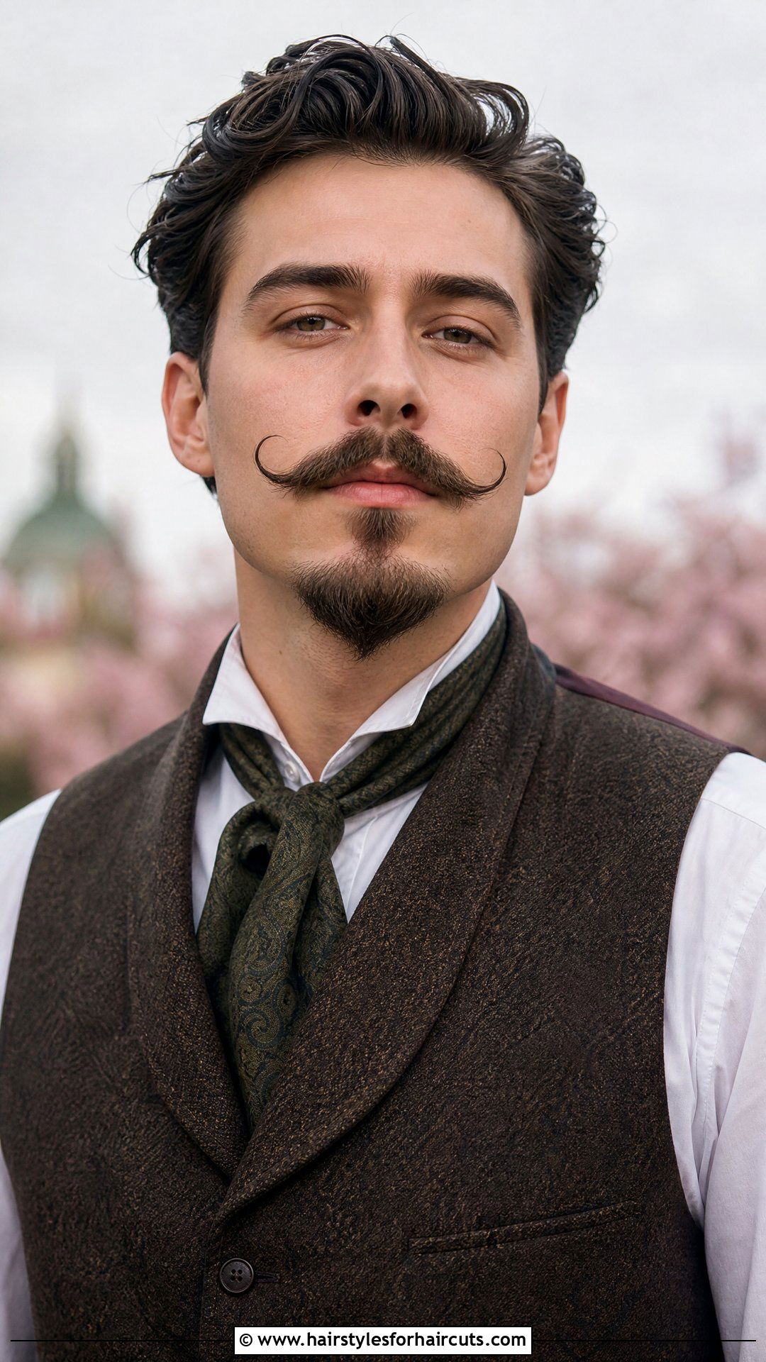 Curled Mustache Van Dyke - 25 van dyke facial hairstyles - 25 van dyke facial hairstyles