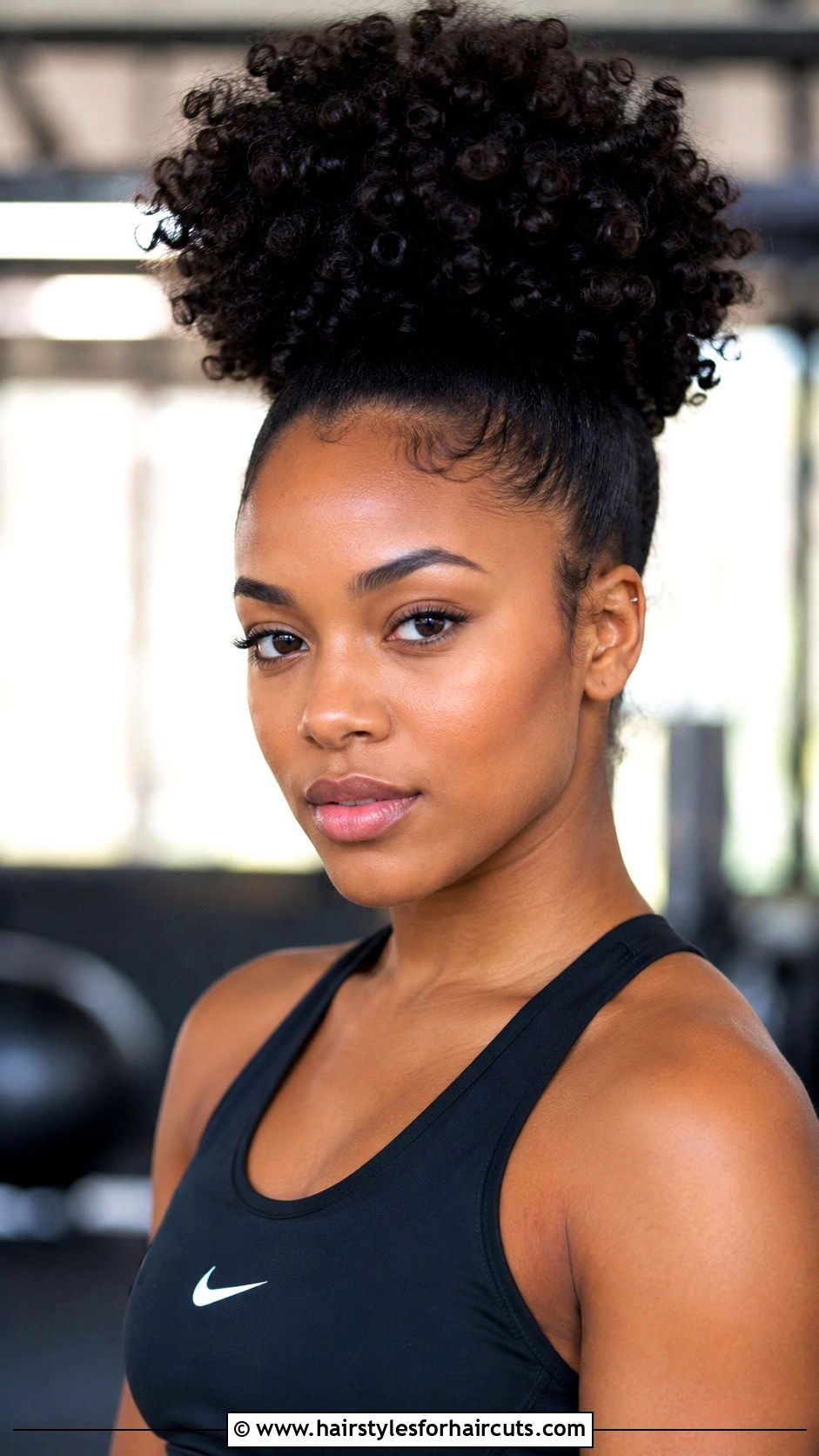 Curly Afro Puff - 25 black hair hairstyles for women - 25 black hair hairstyles for women