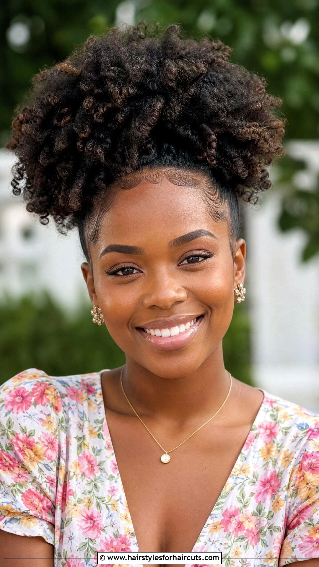 Curly Afro Puff - 25 wedding hairstyles for black women - 25 wedding hairstyles for black women