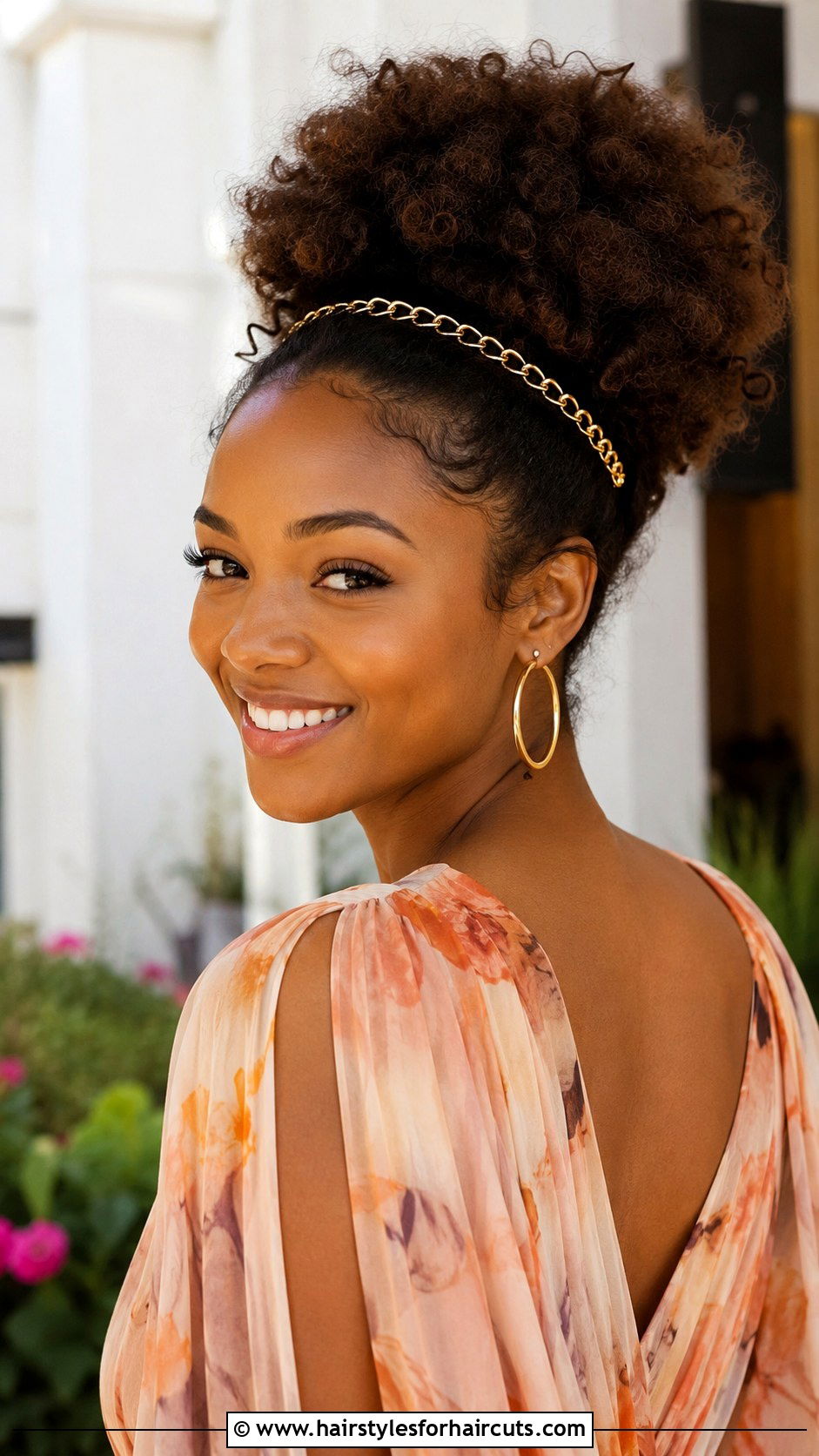 Curly Afro Puff - 25 black wedding hairstyles for long hair - 25 black wedding hairstyles for long hair