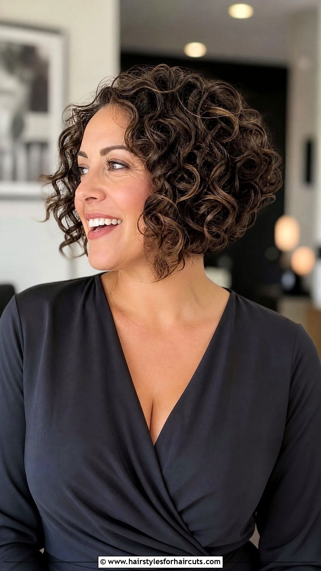 Curly Angled Bob Round Face - 25 best curly hairstyles for round faces - 25 best curly hairstyles for round faces