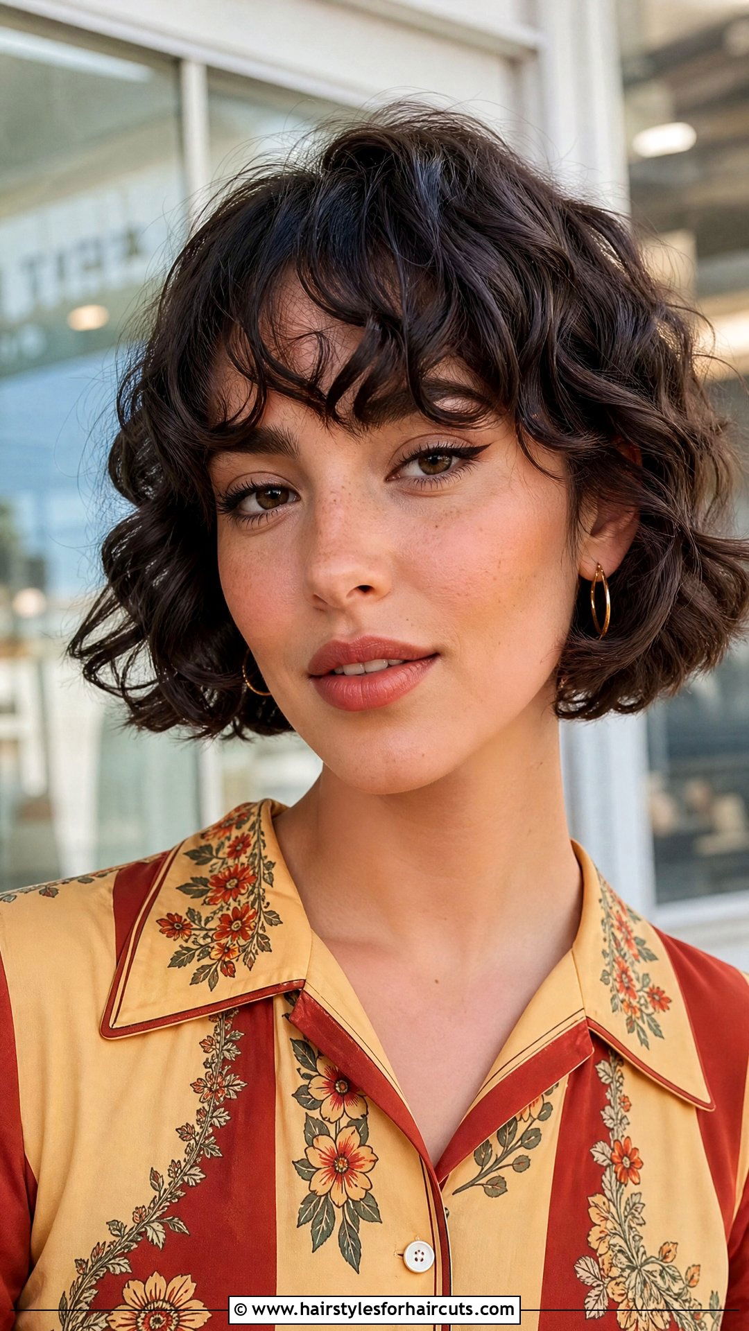 Curly Bangs Bob - 25 best haircuts for curly hair - 25 best haircuts for curly hair