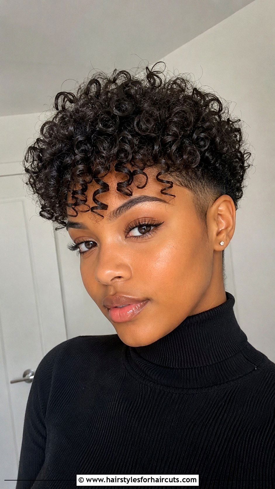 Curly Bangs On Tapered Cut - 25 bang hairstyles black hair - 25 bang hairstyles black hair
