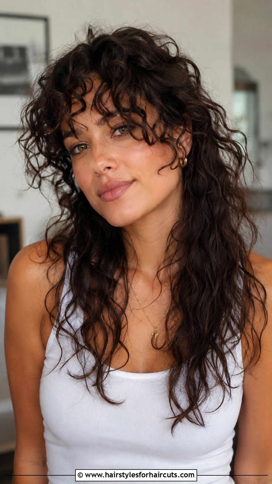 Curly Bangs With Length Hairstyle - 25 curly hairstyles for natural black hair - 25 curly hairstyles for natural black hair