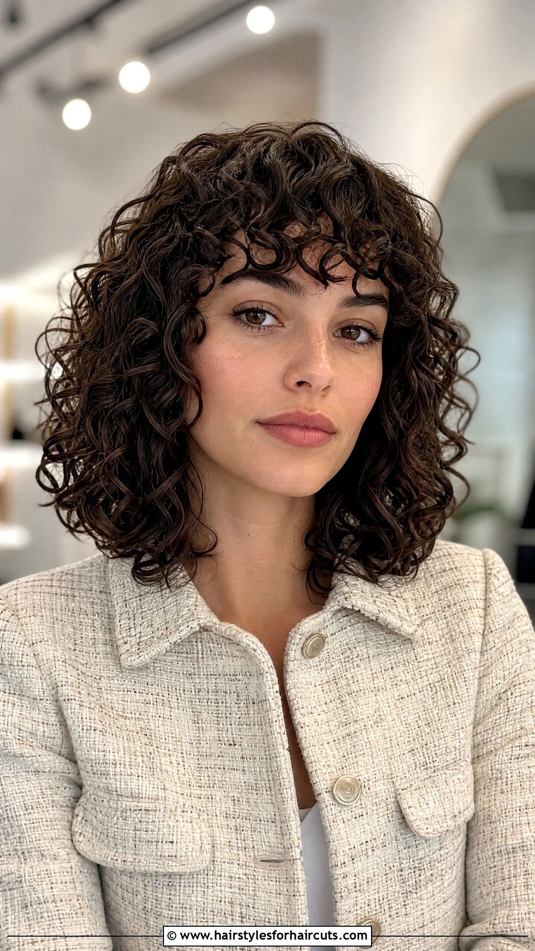 Curly Bangs With Lob - 25 professional curly hairstyles - 25 professional curly hairstyles