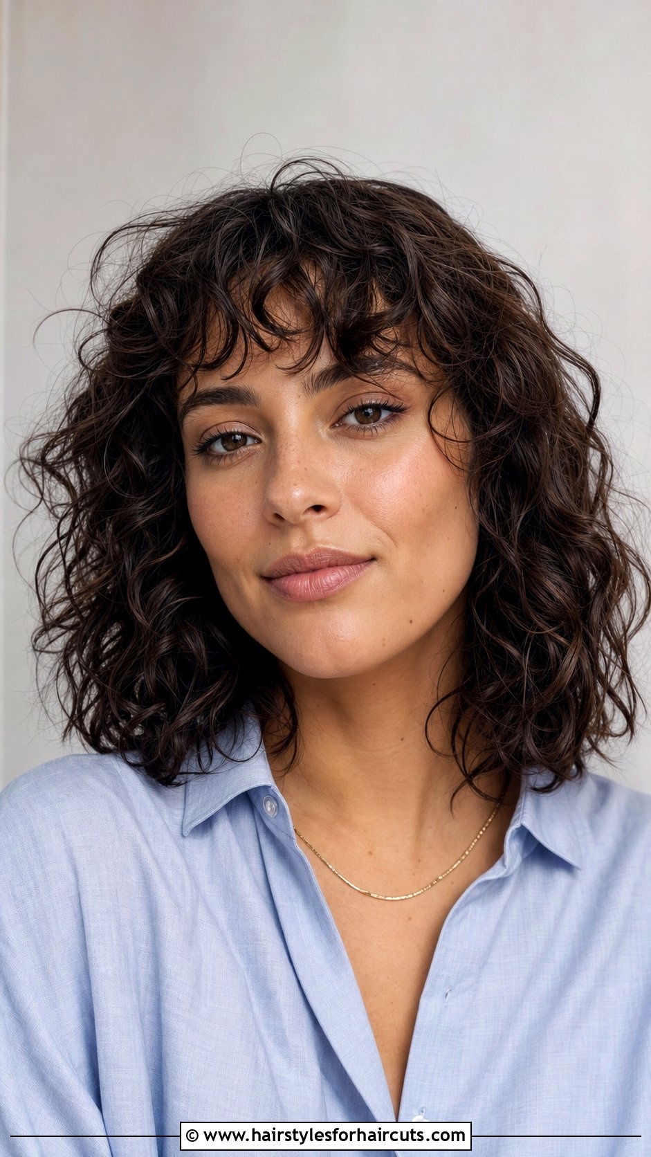 Curly Bangs With Lob - 25 hairstyles for curly and frizzy hair - 25 hairstyles for curly and frizzy hair